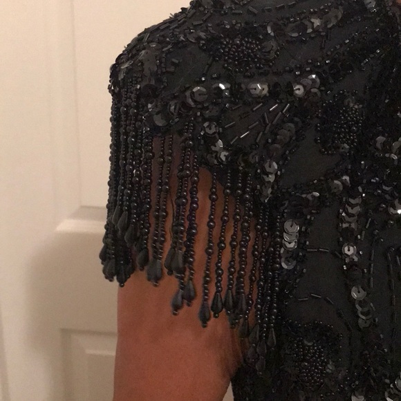 A.J. BARI BEADED DRESS - Picture 6 of 7